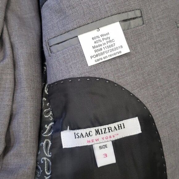 🎁 Isaac Mizrahi Boys Slim 2 Piece Suit - Picture 6 of 7